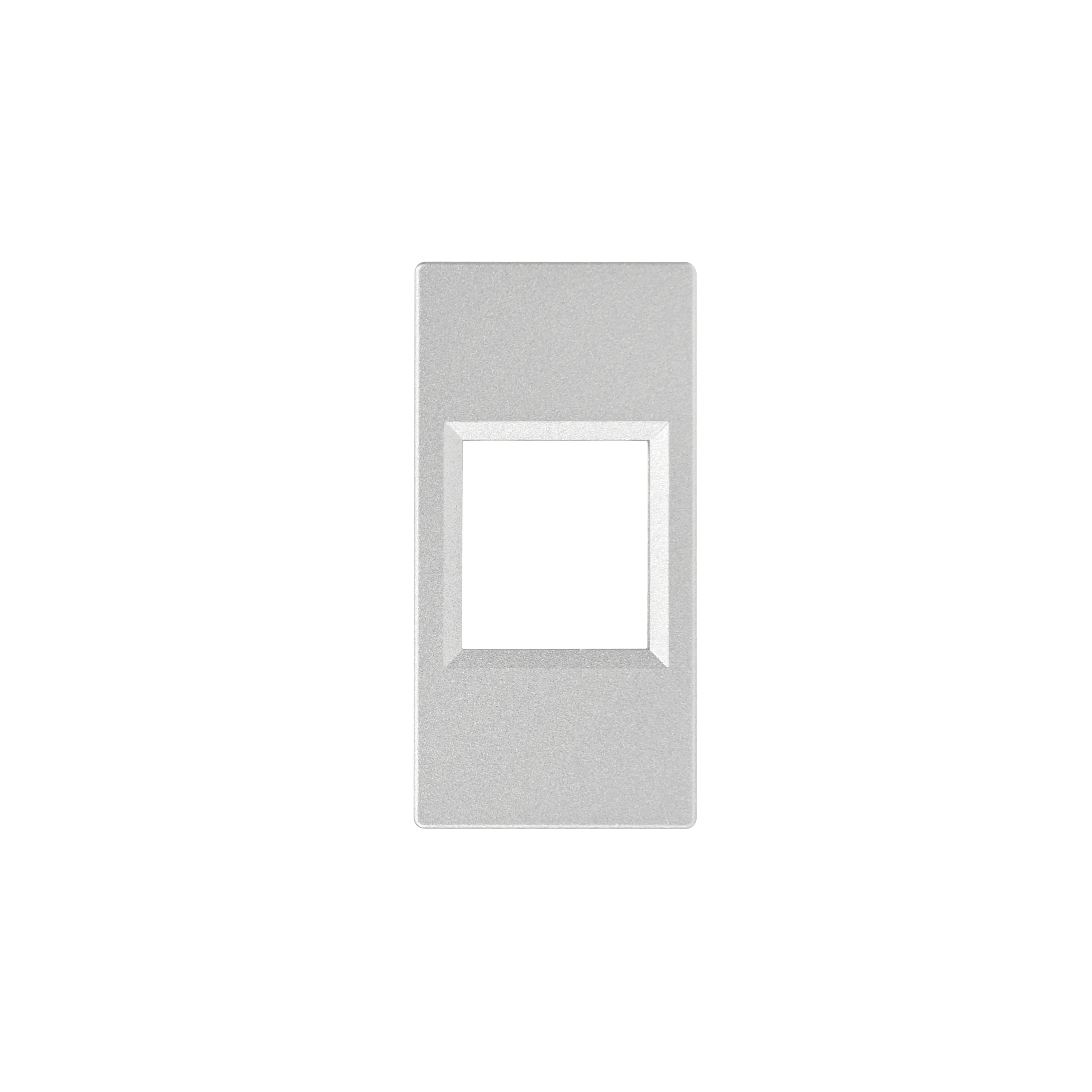 W45 Плата лицевая для 1xKeystone, 1 модуль (45х22.5 мм) АЛЮМИНИЙ