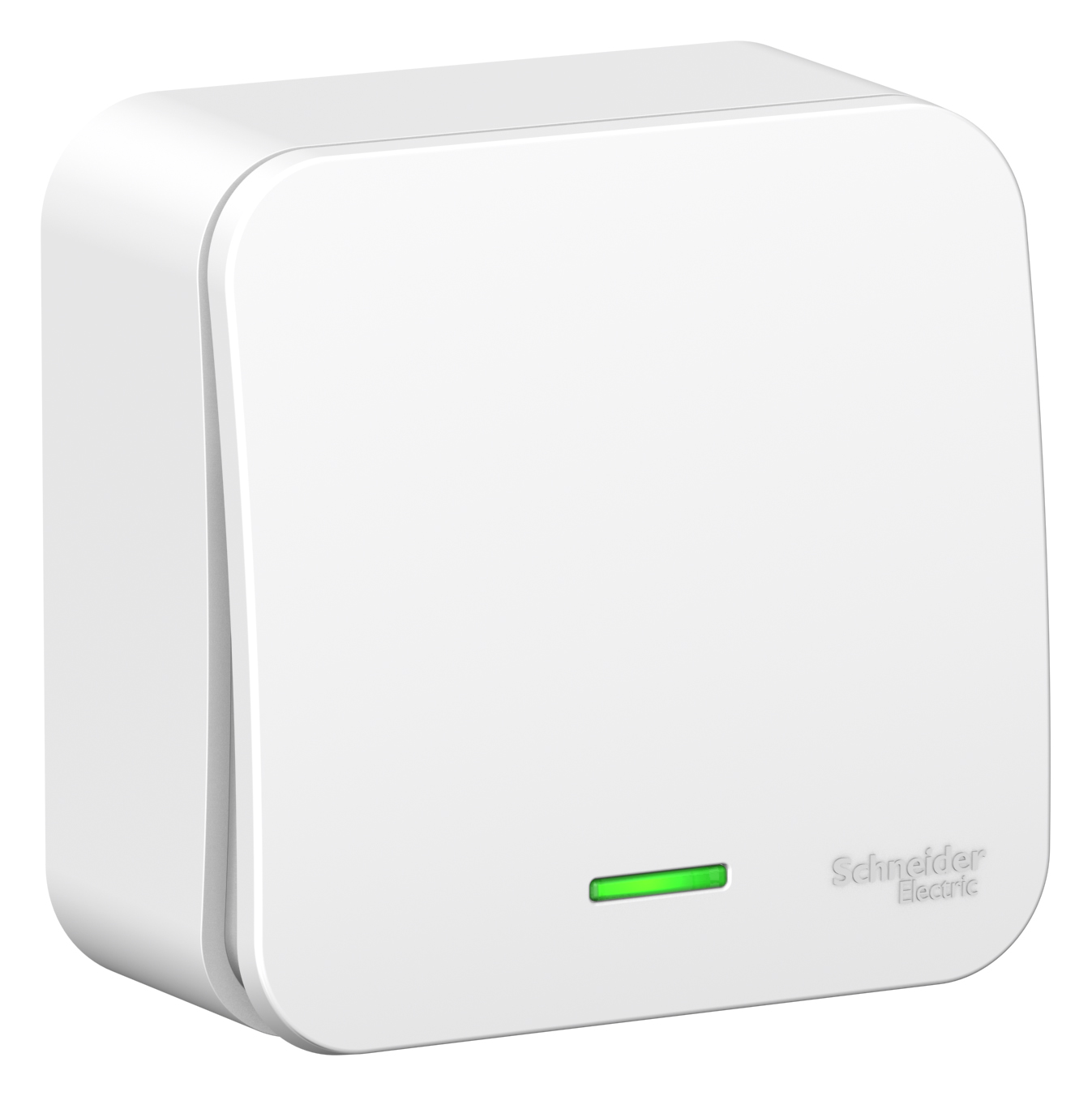 BLANCA О/У 1-клавишный ВЫКЛЮЧАТЕЛЬ (сх.1) с подсветкой, 6А, 250В, БЕЛЫЙ