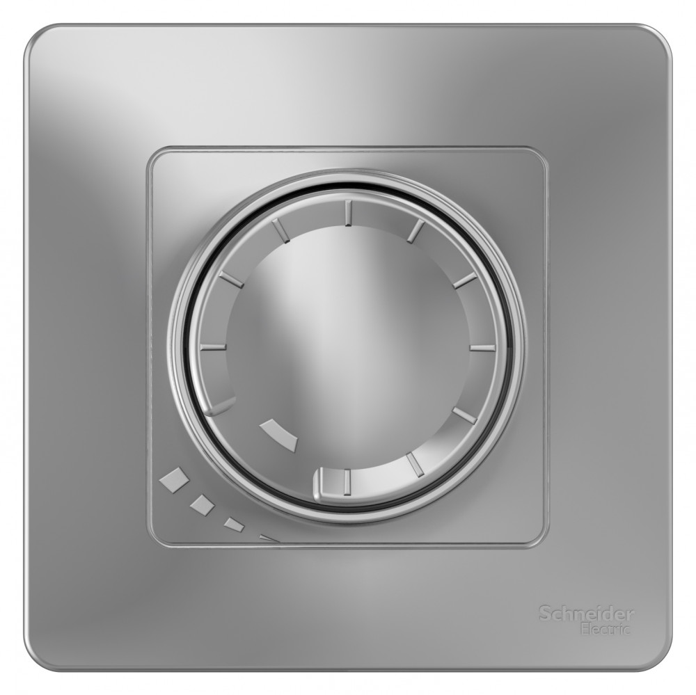 BLANCA С/У СВЕТОРЕГУЛЯТОР (диммер) поворотно-нажимной универсальный 400ВТ, АЛЮМИНИЙ