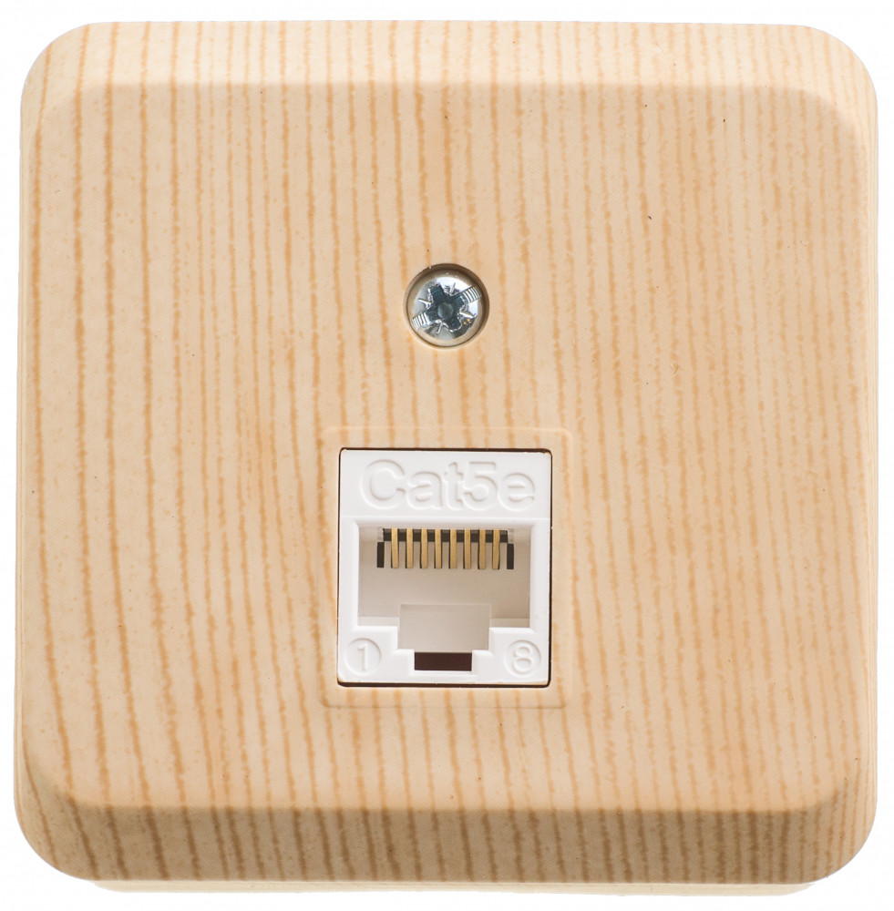 ЭТЮД О/У РОЗЕТКА компьютерная RJ45, кат.5е, СОСНА