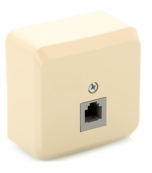 ЭТЮД О/У РОЗЕТКА телефонная, КРЕМОВ