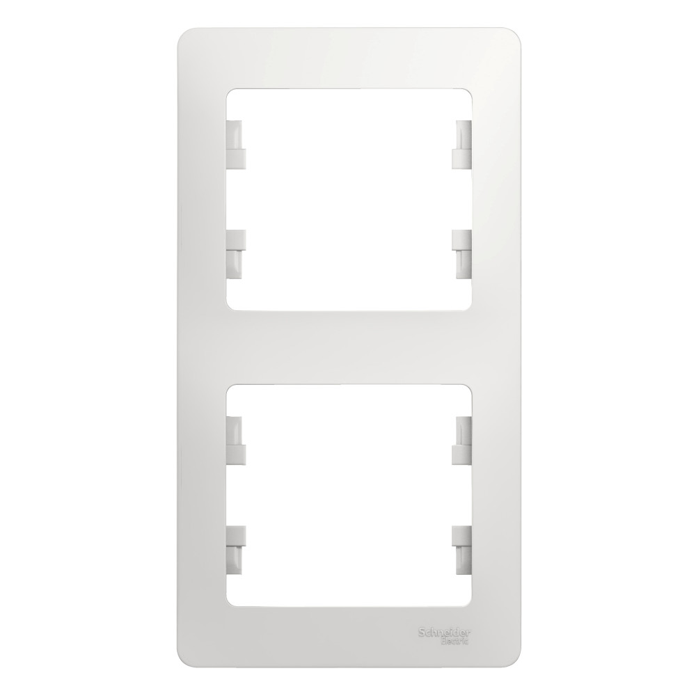 GLOSSA 2-постовая РАМКА, вертикальная, БЕЛЫЙ