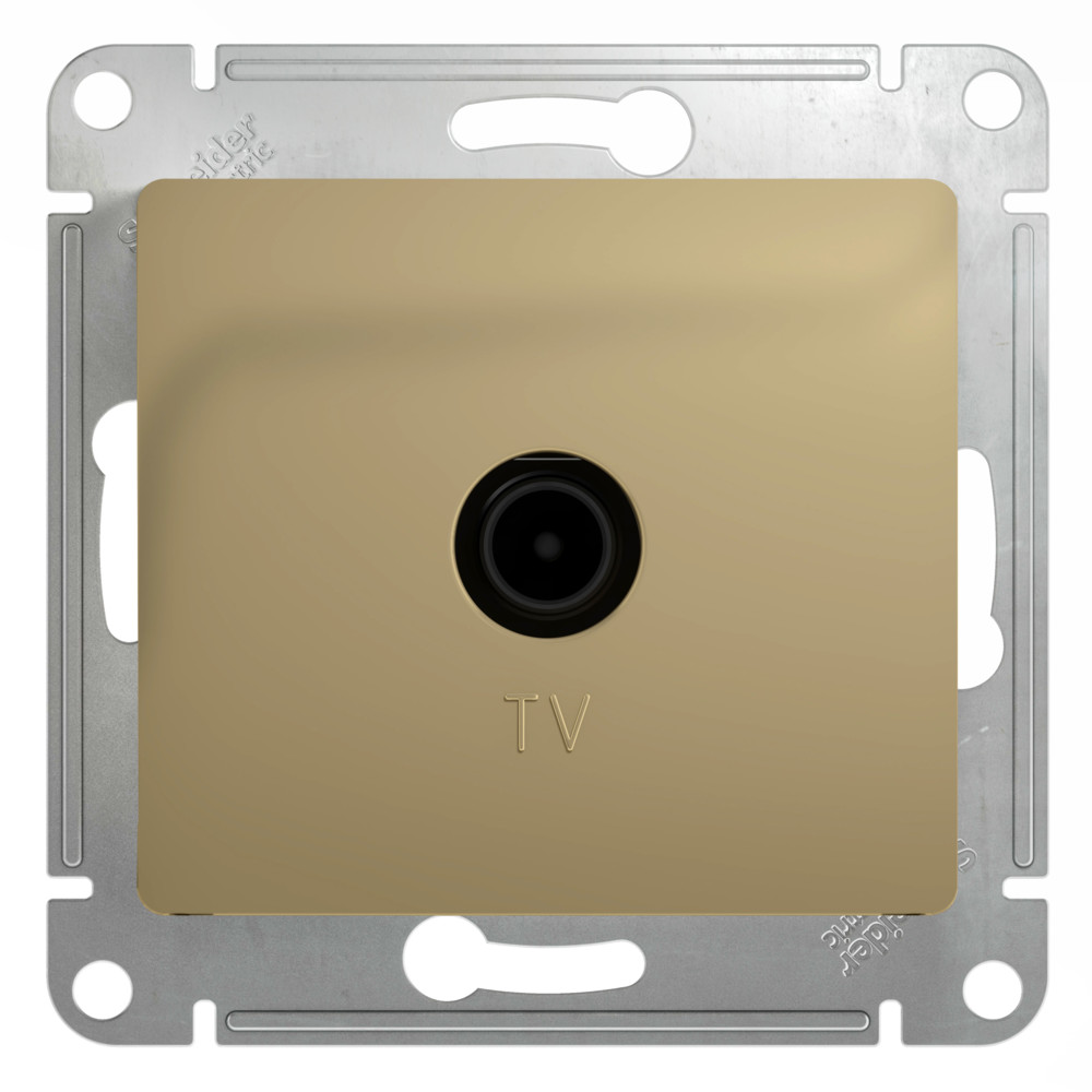 GLOSSA TV РОЗЕТКА оконечная 1дБ, механизм, ТИТАН