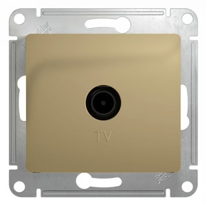 GLOSSA TV РОЗЕТКА проходная 4дБ, механизм, ТИТАН