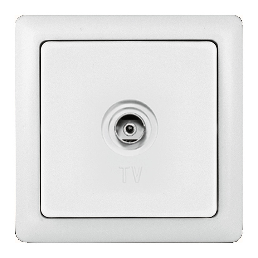 ХИТ С/У РОЗЕТКА телевизионная, БЕЛЫЙ