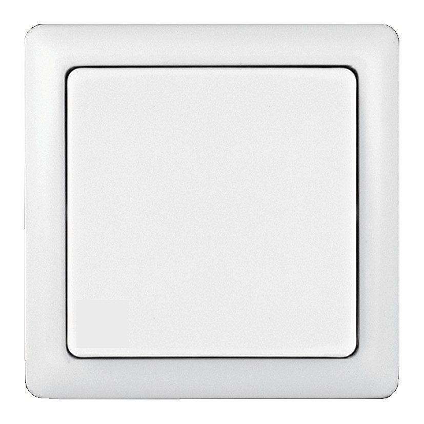 ХИТ О/У 1-клавишный ВЫКЛЮЧАТЕЛЬ 6А, 250В, БЕЛЫЙ