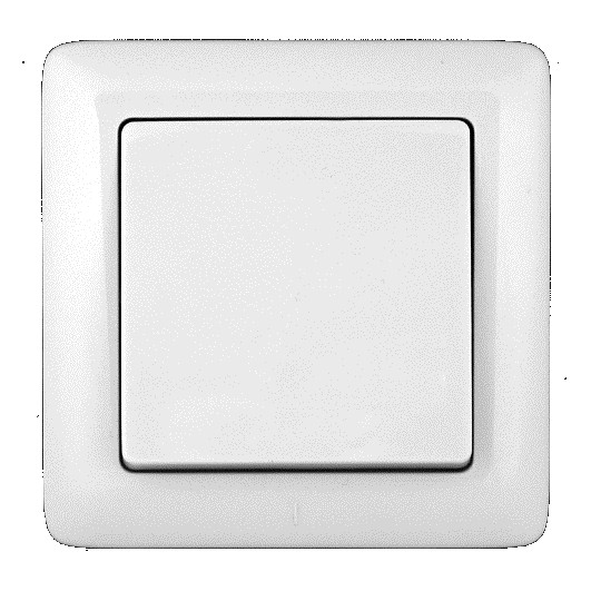 ХИТ С/У 1-клавишный ВЫКЛЮЧАТЕЛЬ 6А, 250В, БЕЛЫЙ