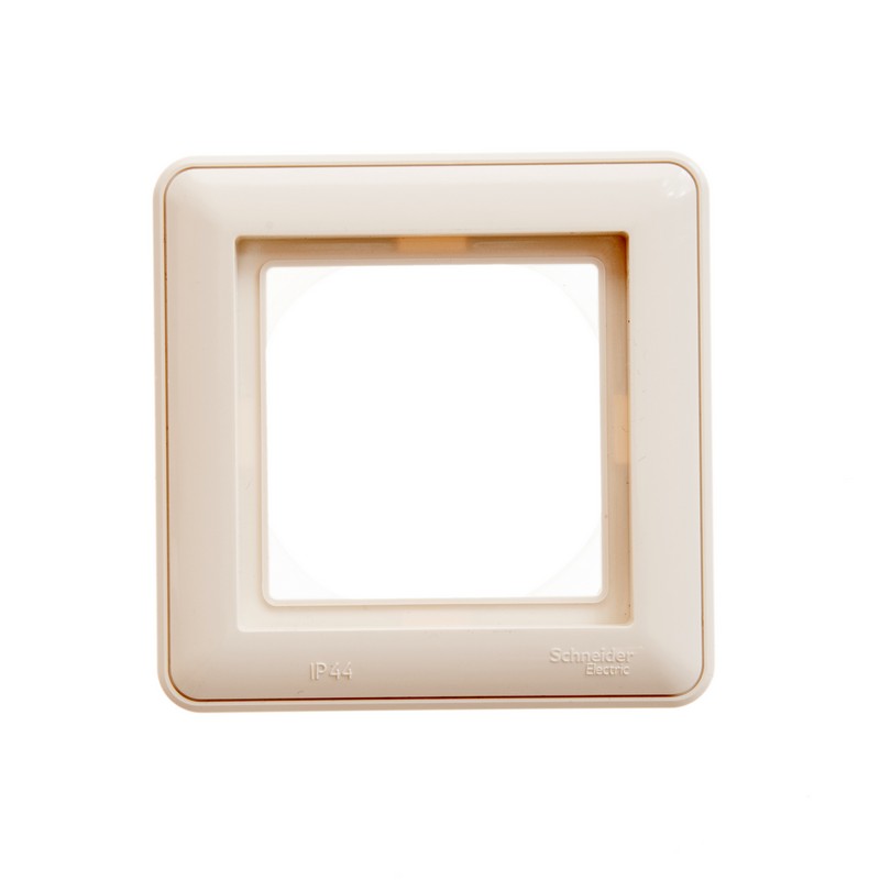 W59 AQUA 1-постовая РАМКА, IP44, СЛОНОВАЯ КОСТЬ