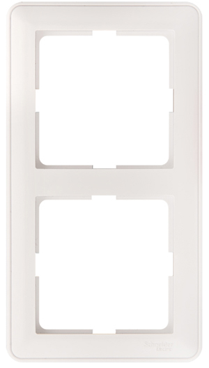 W59 2-постовая РАМКА, универсальная, БЕЛЫЙ