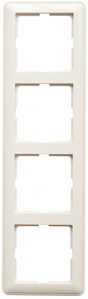 W59 4-постовая РАМКА, универсальная, СЛОНОВАЯ КОСТЬ