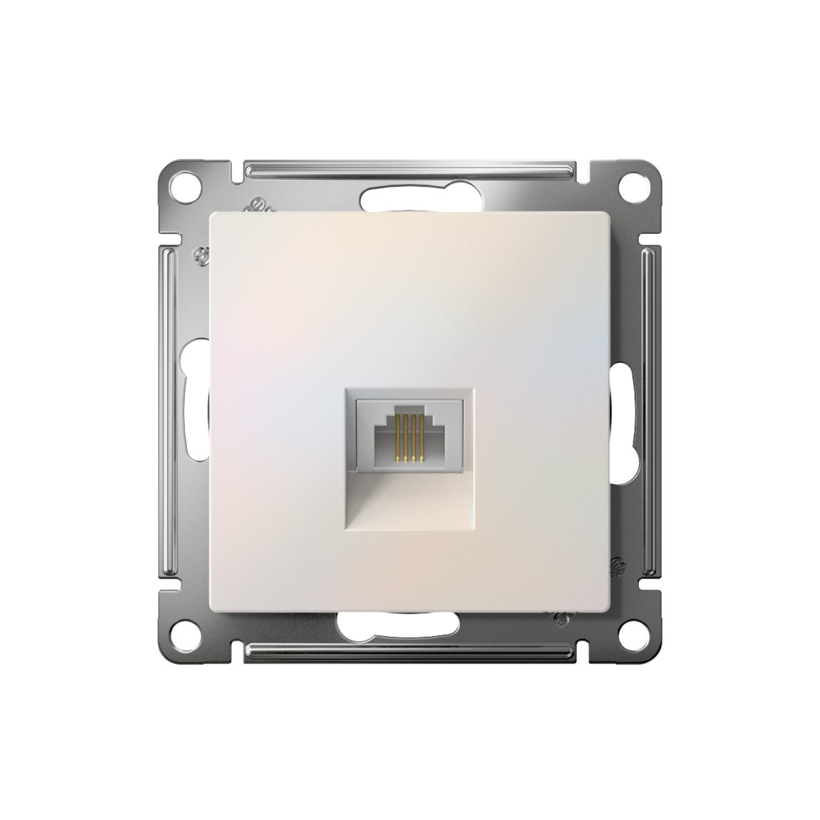 ATLASDESIGN РОЗЕТКА телефонная RJ11, механизм, ЖЕМЧУГ