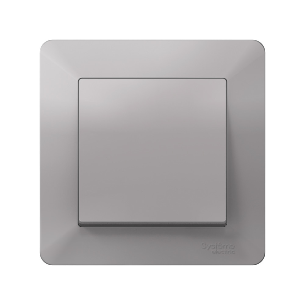 ATLASDESIGN AIR 1-постовая РАМКА, АЛЮМИНИЙ/дымчатый черный