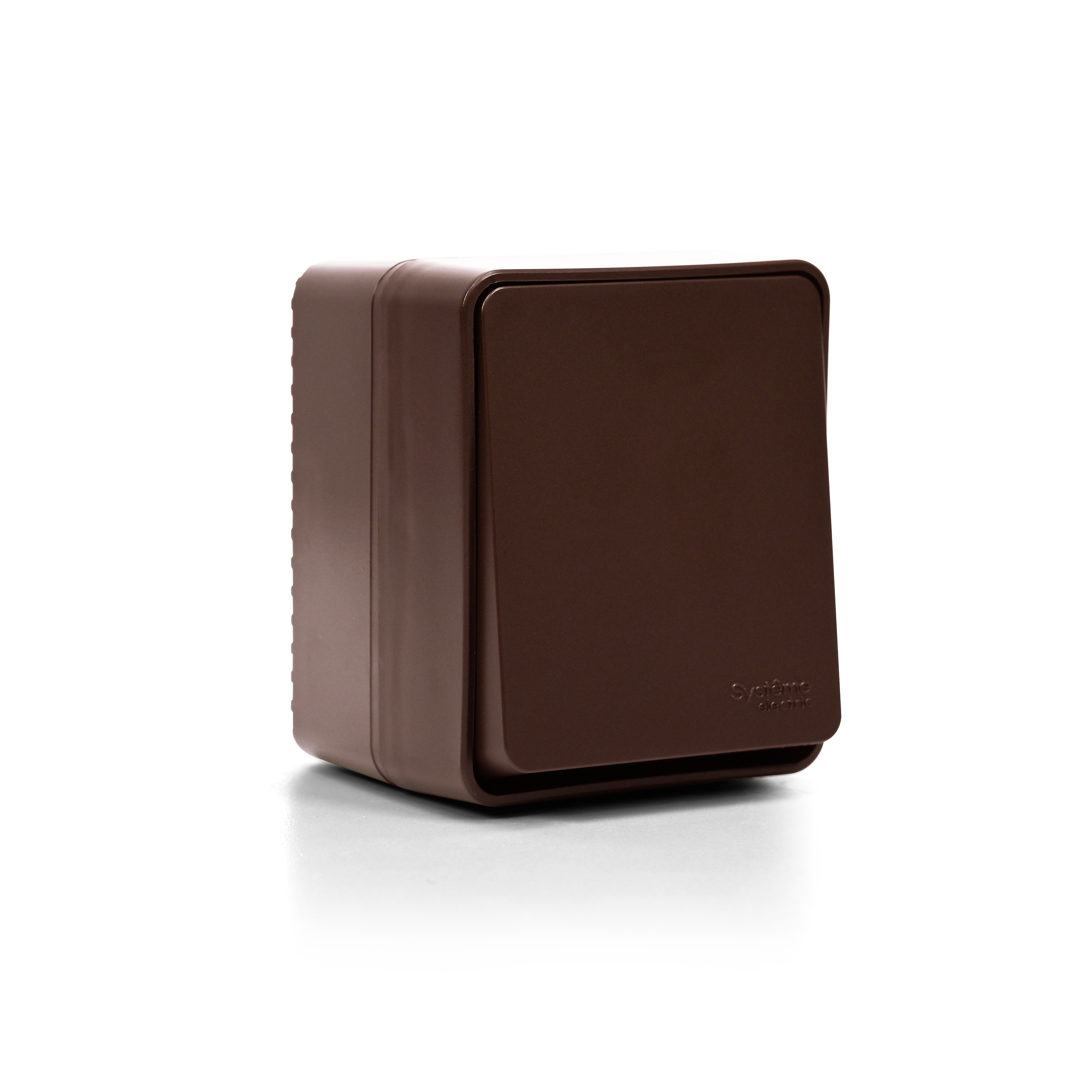 ATLASDESIGN PROFI IP54 О/У 1-клавишный ВЫКЛЮЧАТЕЛЬ, сх.1, 10АХ, КОРИЧНЕВЫЙ