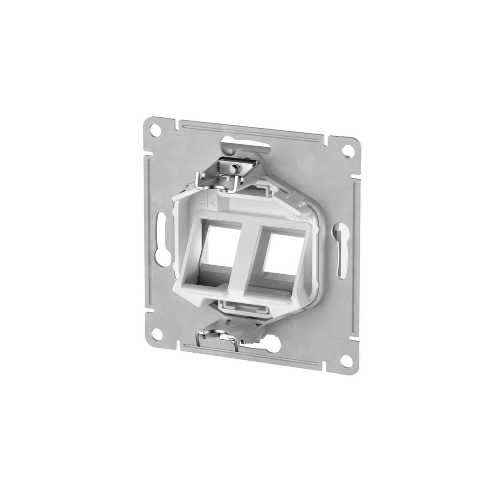 ATLASDESIGN НАКЛАДКА двойная для информационных функций типа Keystone, БЕЛЫЙ