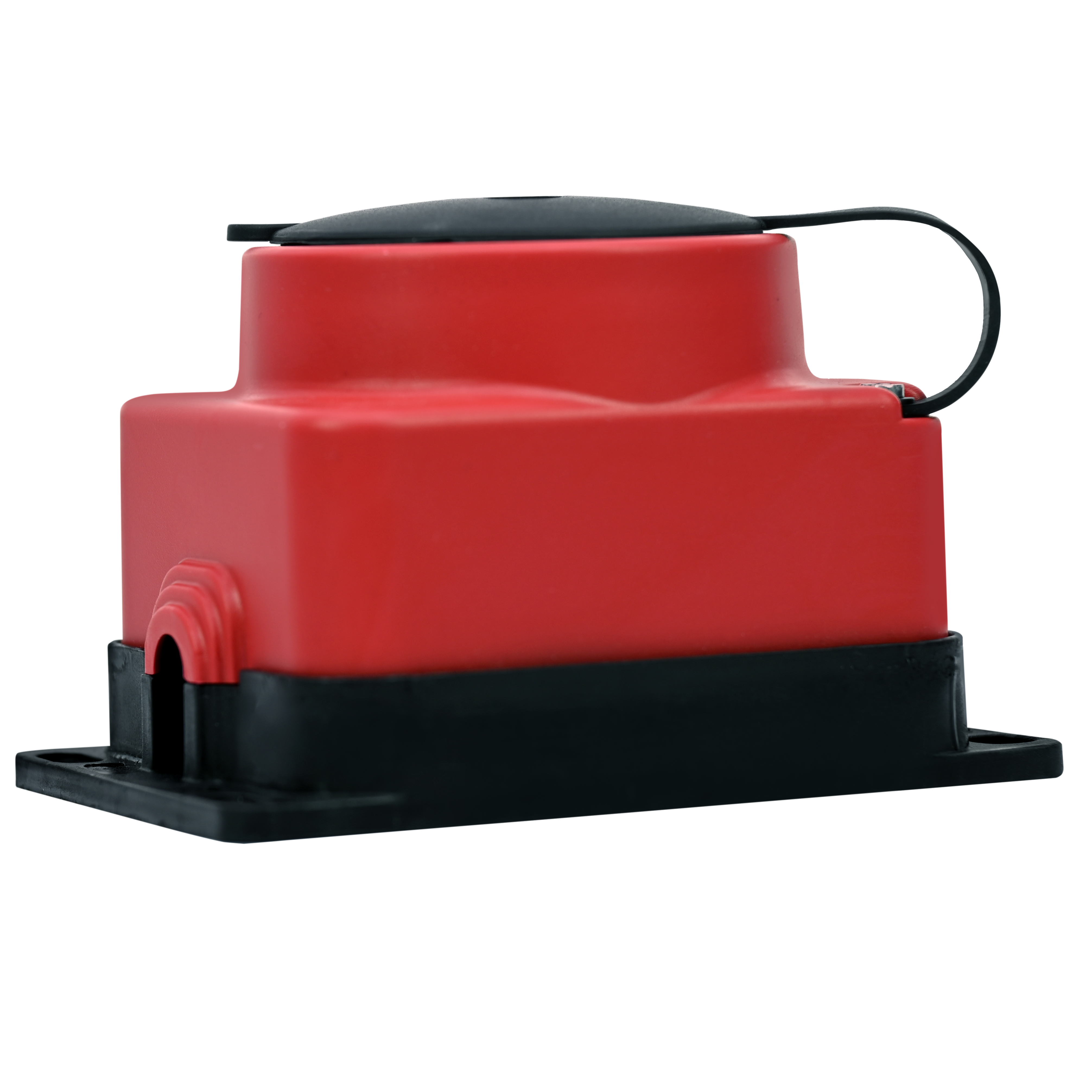 MULTISET Розетка 2К+З открытой установки каучуковая 16 А/250 В IP44 КРАСНАЯ