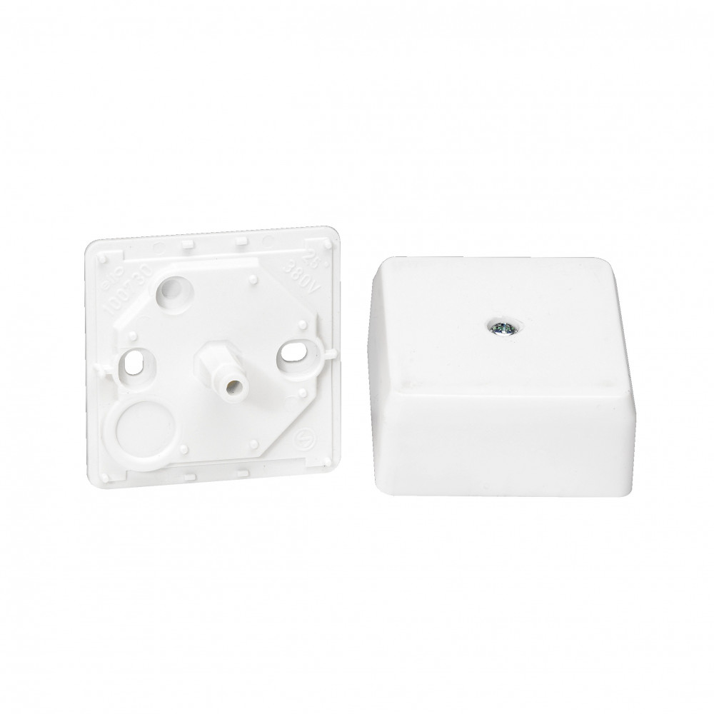 КОРОБКА СОЕД.IP20 60Х60 БЕЛАЯ RAL9003