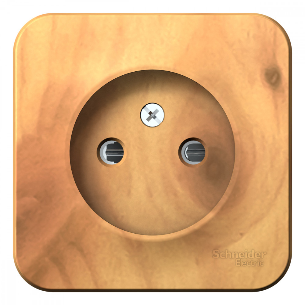 РОЗЕТКА О/У б/з/к шт, 16А, ДЕРЕВО