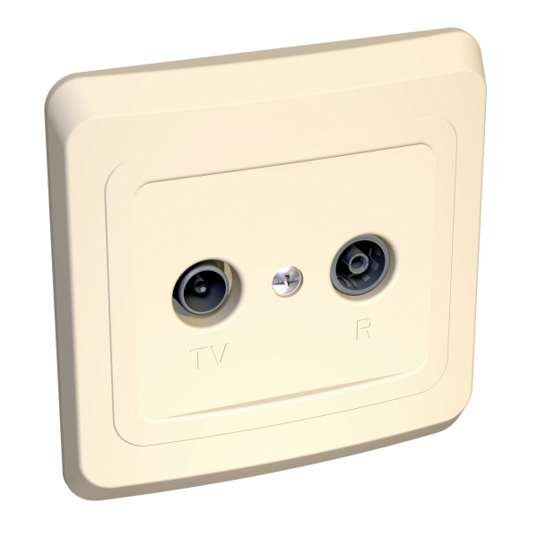 РОЗЕТКА TV/FM ОКОНЕЧНАЯ 2 ДБ