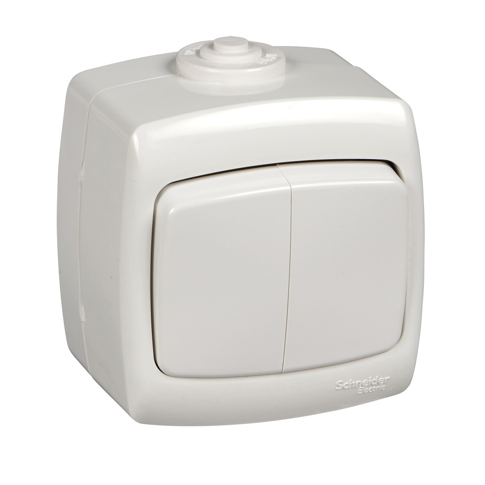 ВЫКЛЮЧАТЕЛЬ «РОНДО IP44»ОУ 2КЛ.БЕЛ.