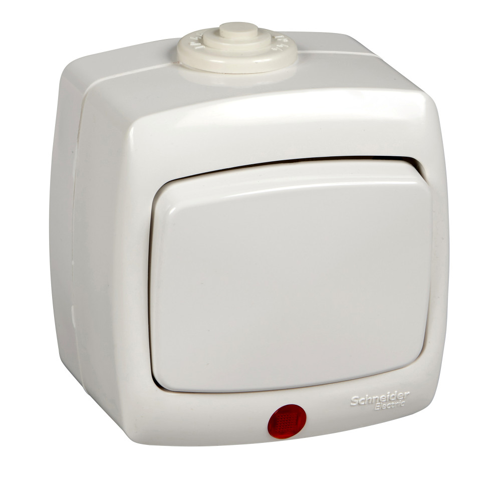 ПЕРЕКЛЮЧАТЕЛЬ«РОНДО IP44»ОУ 1КЛ. ИБЕЛ.