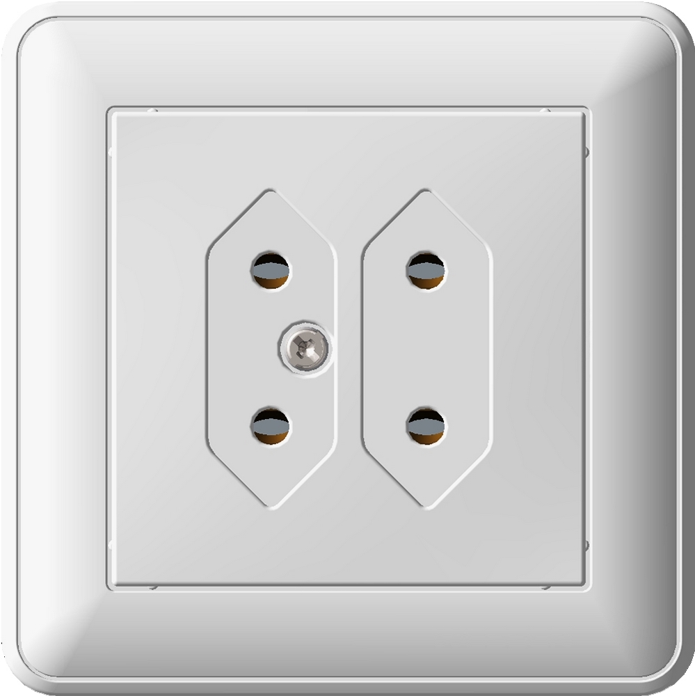 РОЗЕТКА В59 СУ КЛ.2 2 Я БЕЛ.