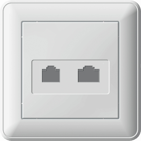 РОЗЕТКА ИНФ. В59 СУ К.5Е БЕЛ.