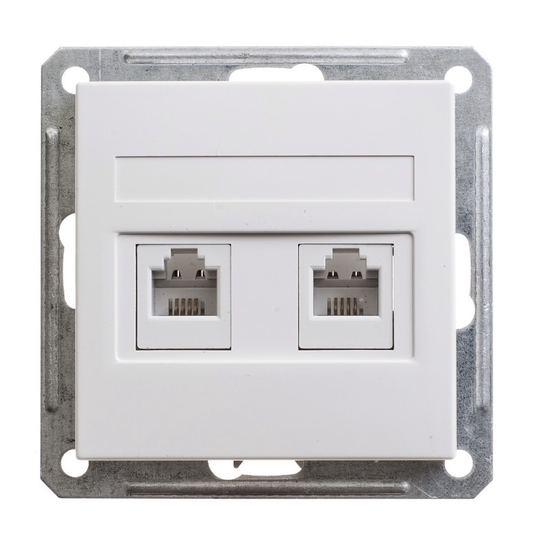 РОЗЕТКА ТЕЛ. В59 СУ Б.Р 2 Я БЕЛ.