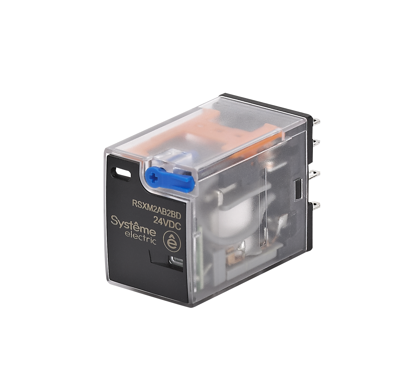 Реле 12A 2CO 24VDC тест кнопка LED