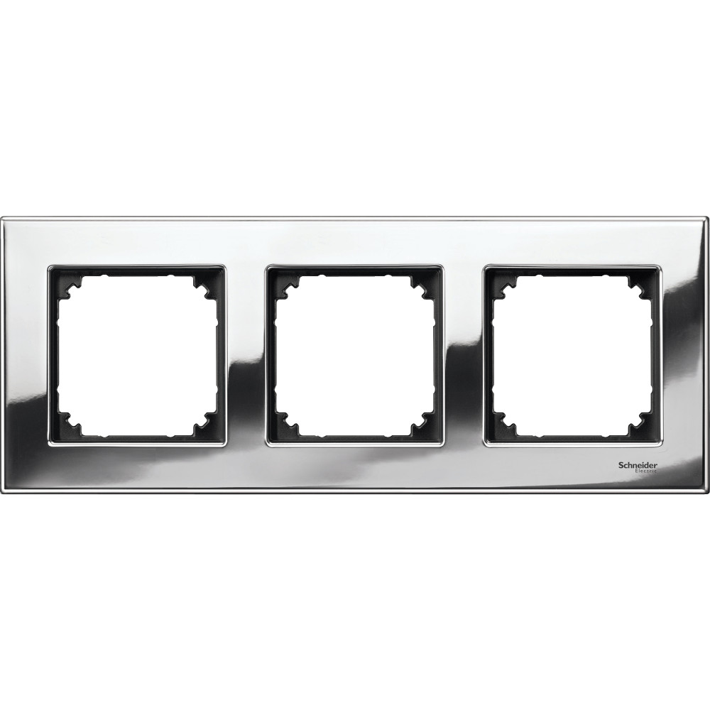 РАМКА МЕТАЛ.3-МЕСТНАЯ ХРОМ