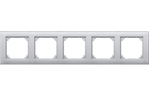 MERTEN M-Plan РАМКА 5 постов, АЛЮМИНИЙ SM