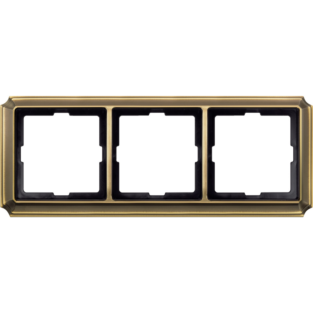 MERTEN Antique РАМКА 3 поста, АНТИЧНАЯ ЛАТУНЬ, SD