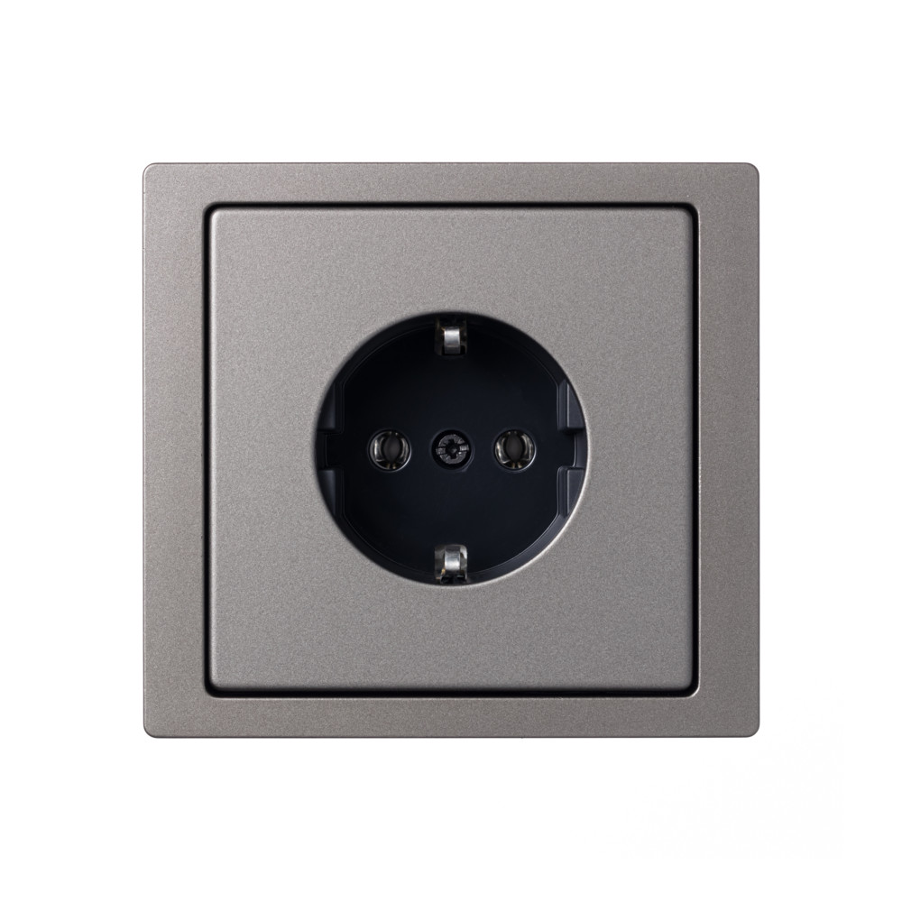 Мех-м розет б/шт, безвин. зажим,  никель