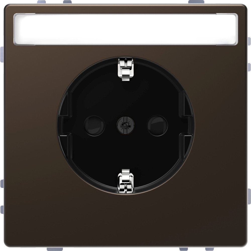 Мех-м розетки 16А с шильд, мокко