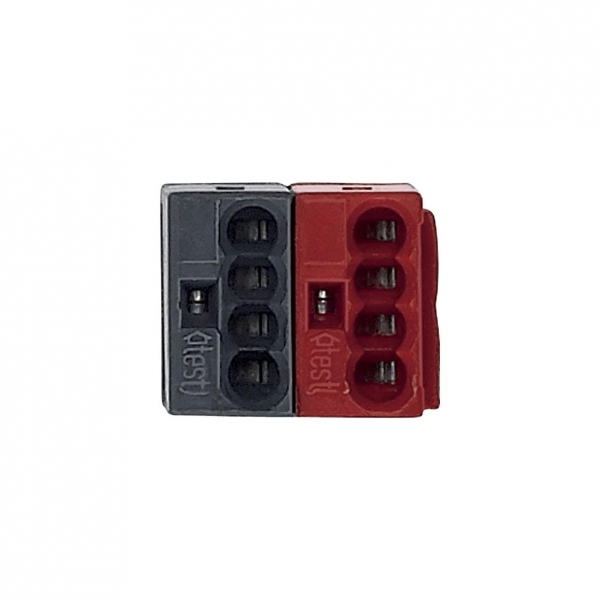 СОЕД. ЗАЖИМ ШИНЫ, КРАСНЫЙ/ТЕМНО-СЕРЫЙ