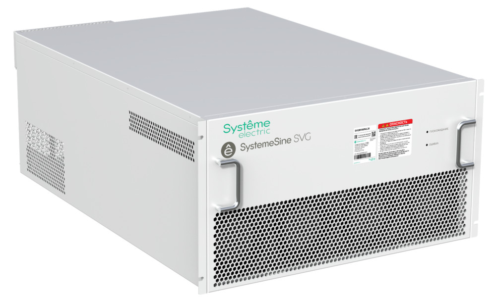 Статический вар генератор 100кВАр, 400В, IP20, стоечный модуль, ЭМС фильтр, интерфейс RS-422