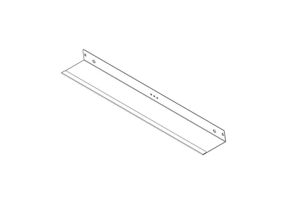 Разделитель для прокладки кабелей на крыше шкафов Uniprom шириной 750мм, 2шт.