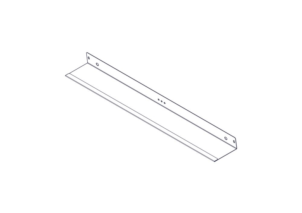 Разделитель для прокладки кабелей на крыше шкафов Uniprom шириной 800мм, 2шт.
