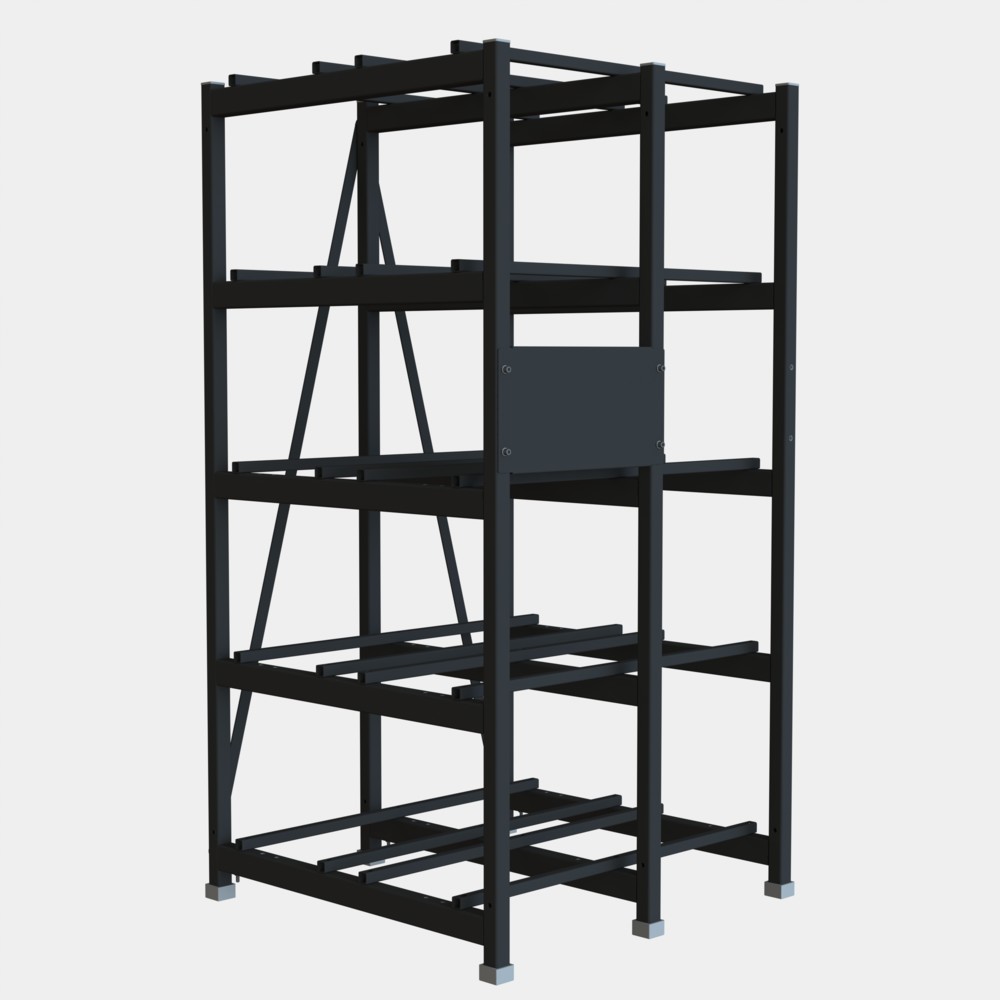 Стеллаж 5 полочный 2 ряда 960х935х1855