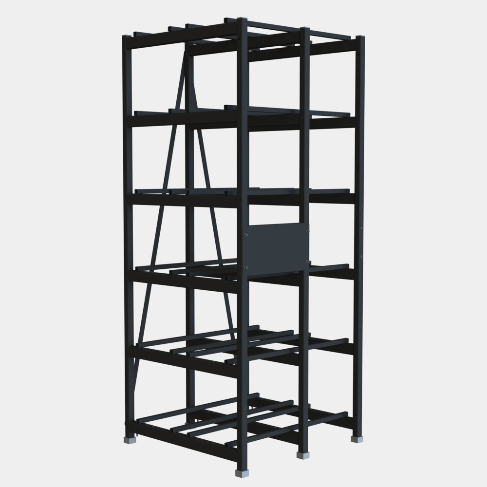 Стеллаж 6 полочный 2 ряда 960х935х2280