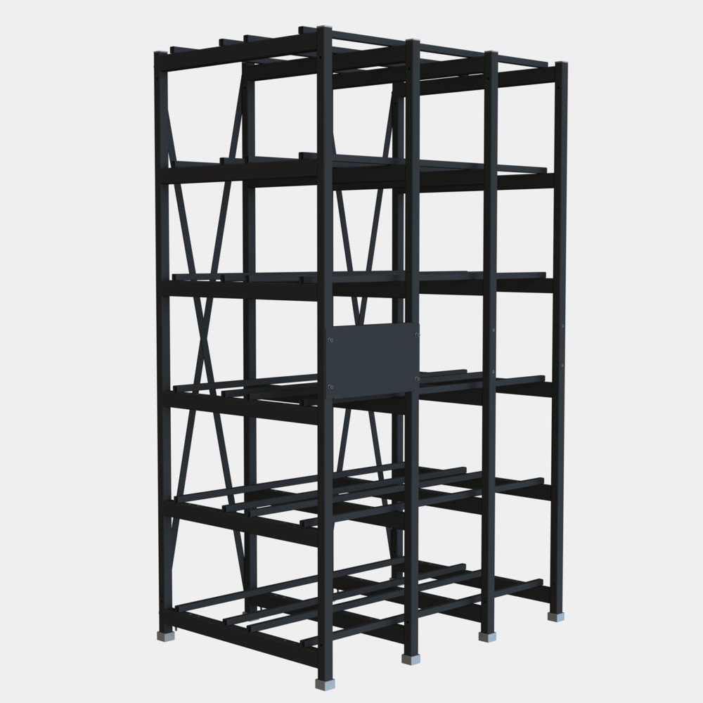 Стеллаж 6 полочный 2 ряда 1360х935х2280