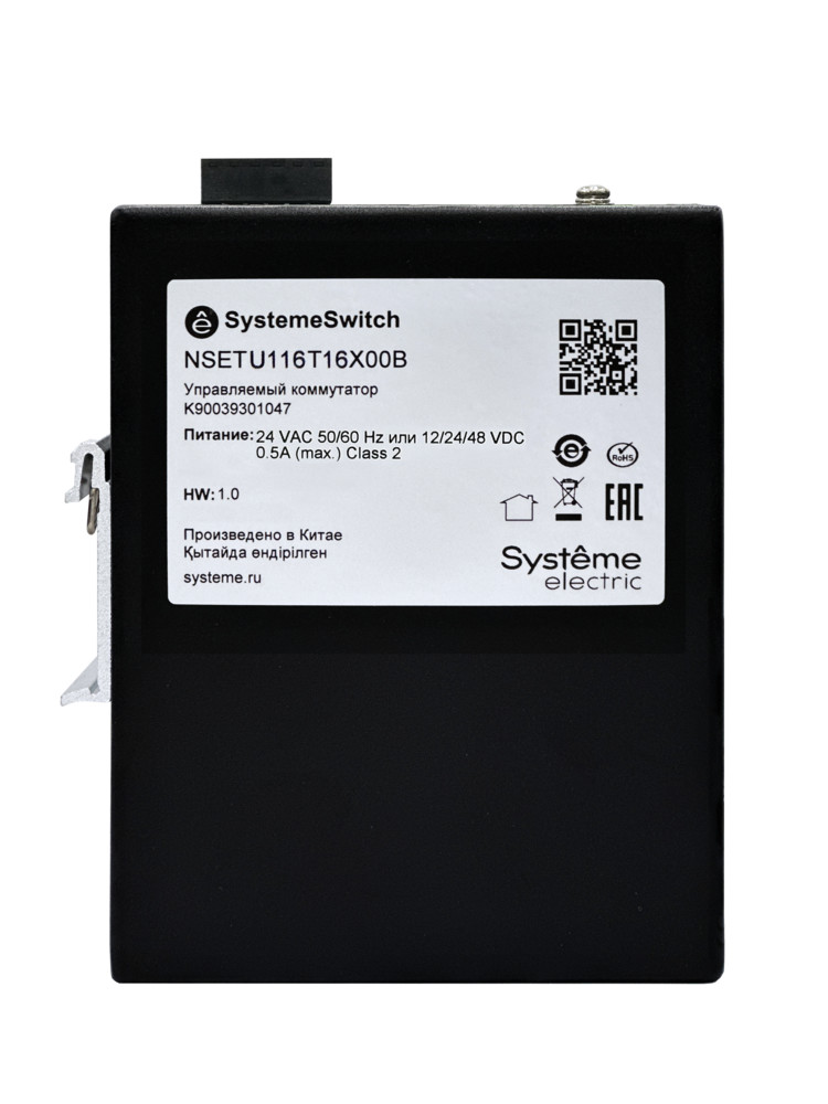 Неуправляемый промышленный коммутатор Ethernet, 16x10/100BaseT