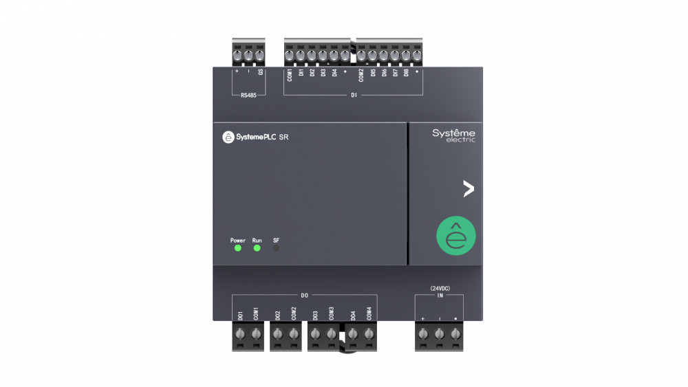 Интеллектуальное реле SR1; 24 VDC; 12 IO: 6 DI, 4 DO (реле); 2 AI; 1xRS485