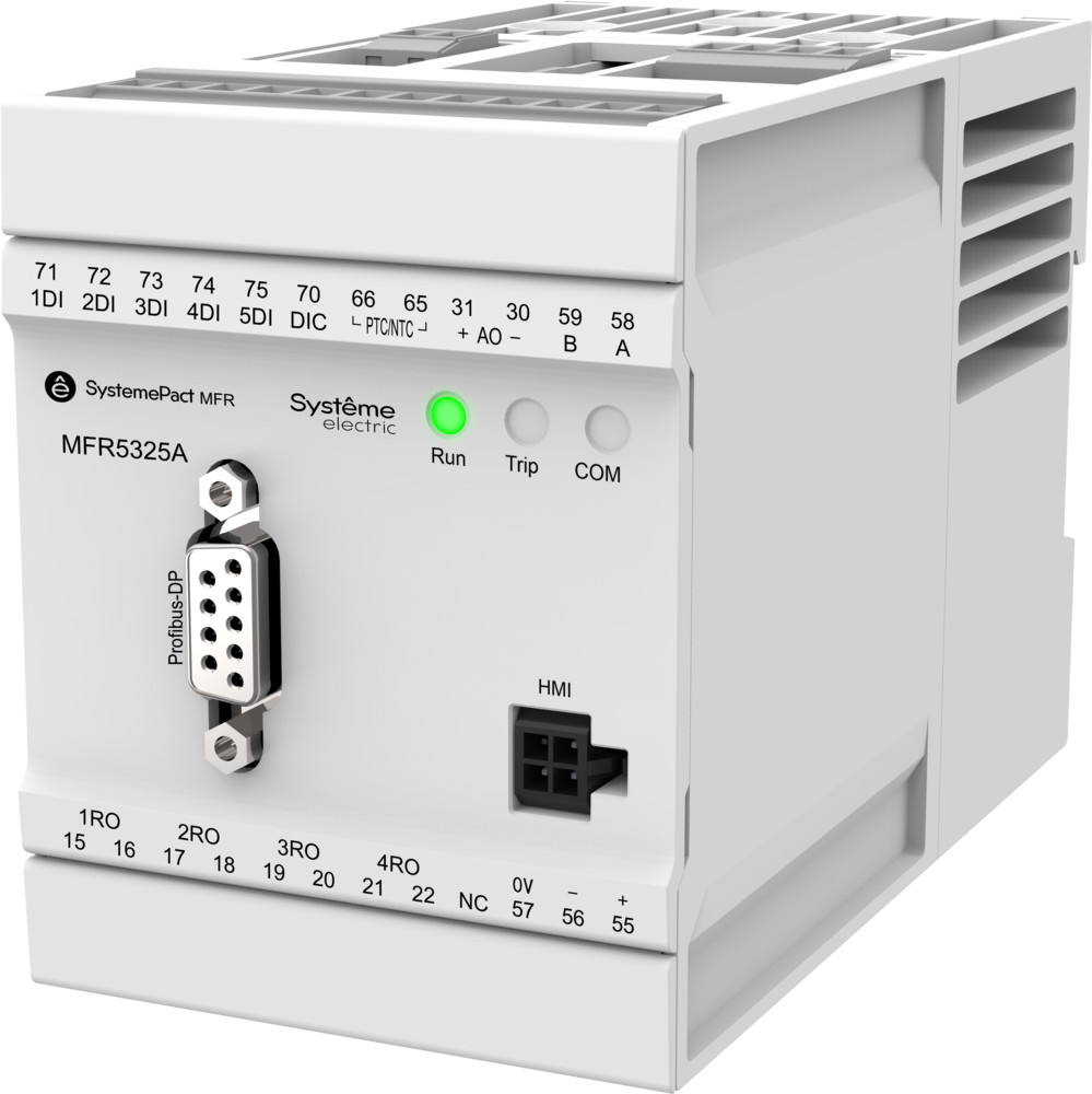 РЕЛЕ MFR530 PROFIBUS-DP + MODBUS-RTU 5-25A ТТ Ø10.5ММ 80-270В AC/DC