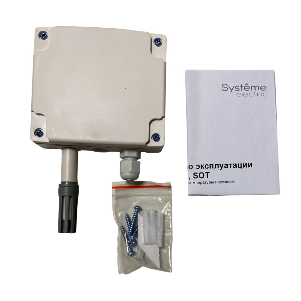 Датчик температуры наружный, -40…+60°С PT1000 IP65