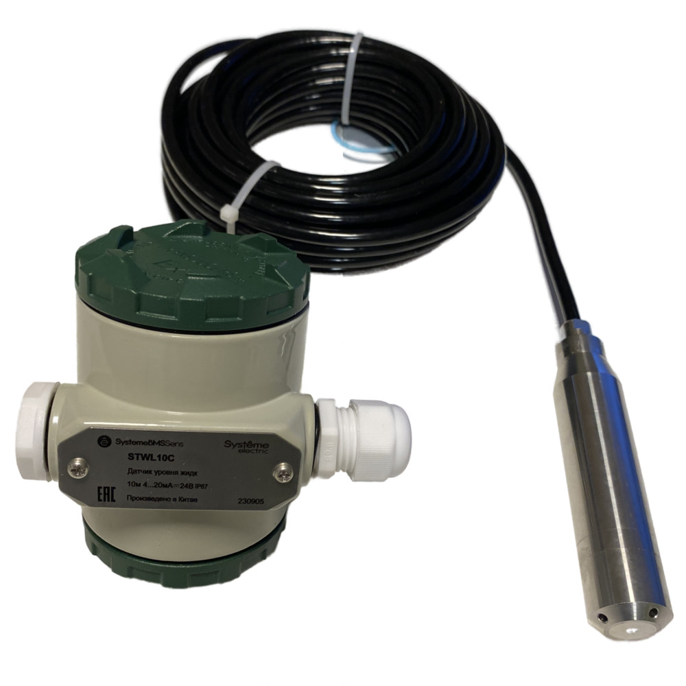 Датчик уровня жидкости, 10м 4…20мА =15…35В