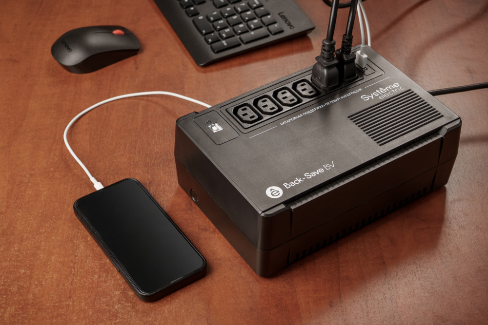 ИБП Back-Save BV Systeme Electric 800 ВА AVR 6 С13 230 В 1 USB-A